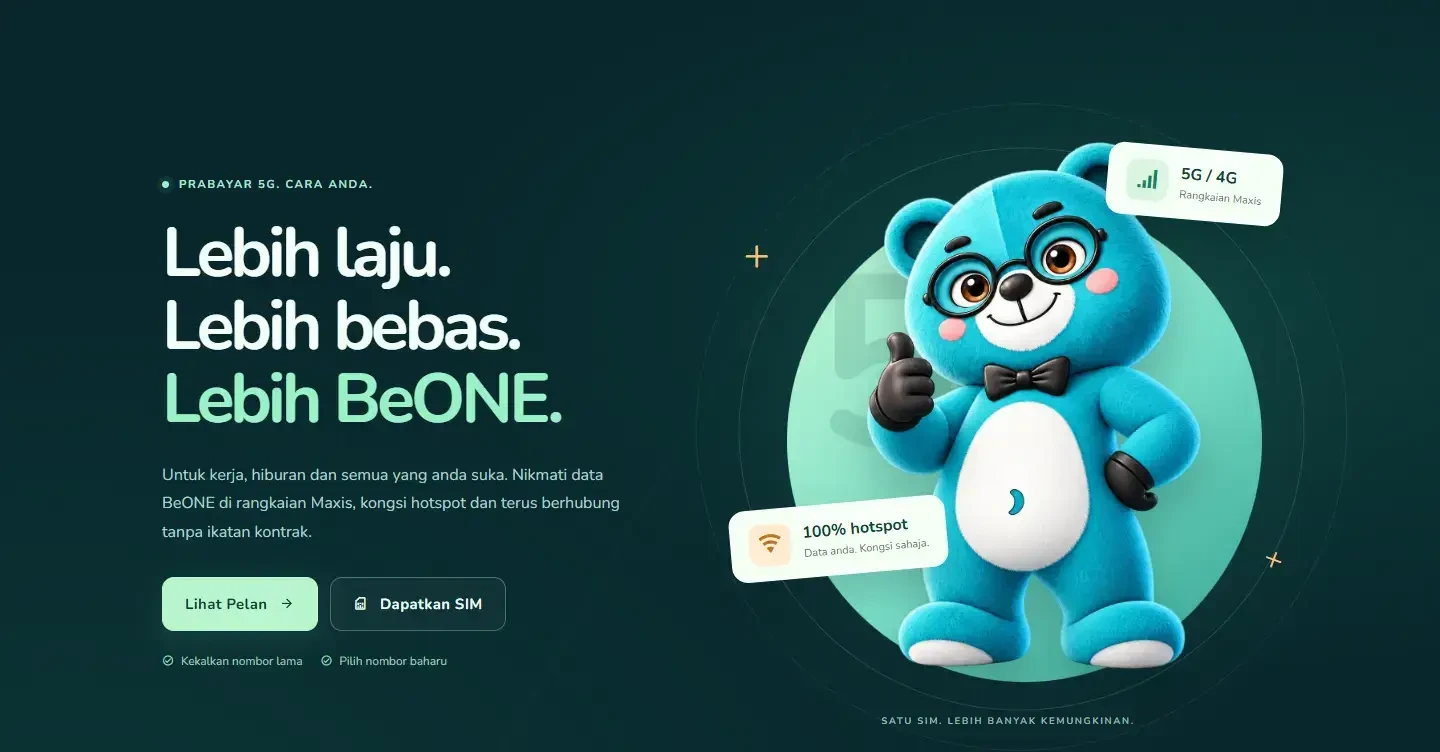 Tema 2 Beone Mobile dalam mod Dark